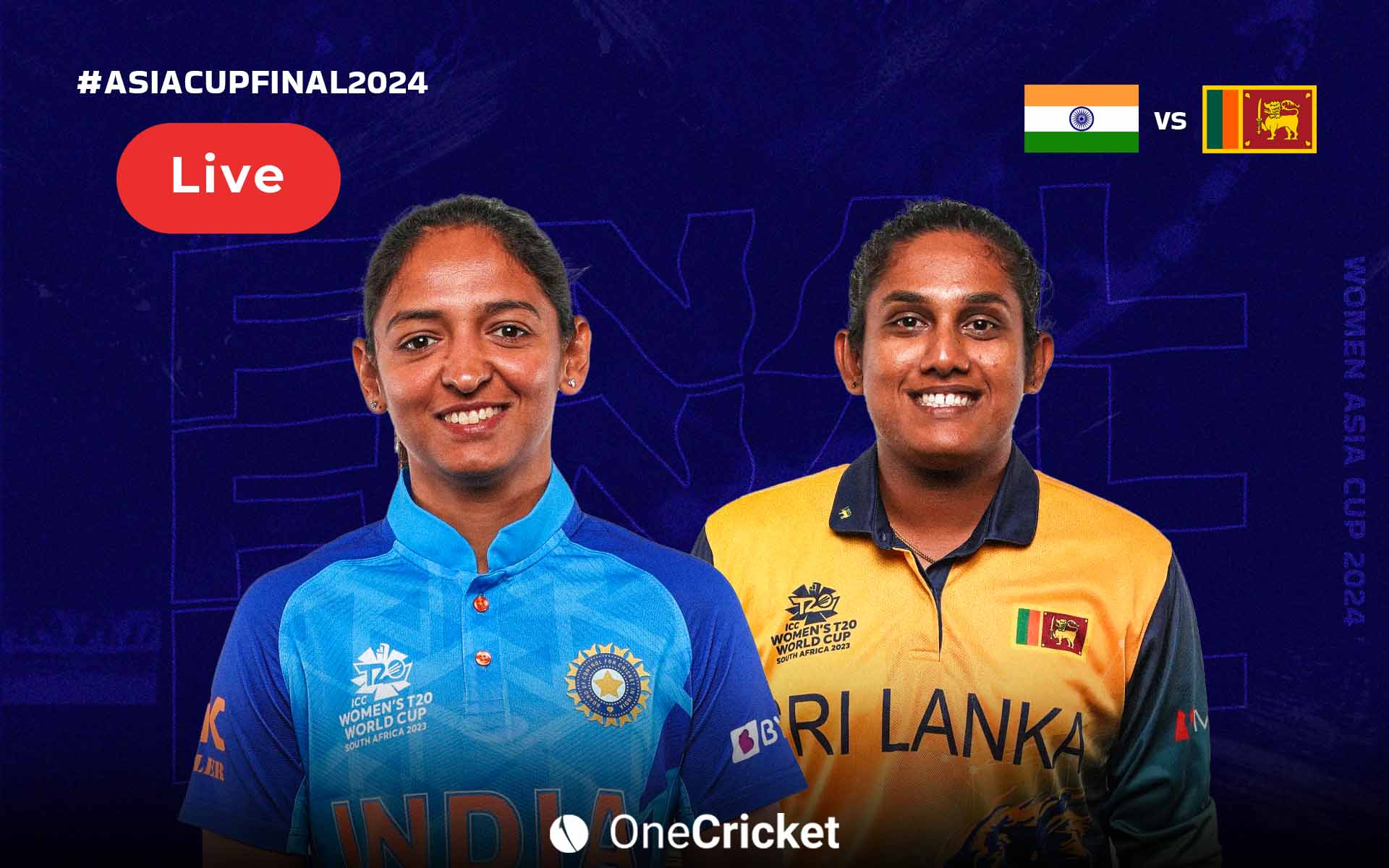 IND W Vs SL W एशिया कप टी20 2024 फाइनल लाइव स्कोर: मैच अपडेट, हाइलाइट्स और स्कोरकार्ड